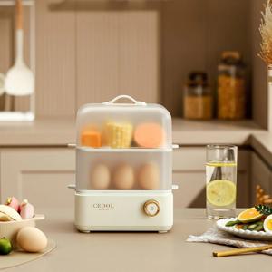 [해외] 크리미 PTC 불투명 2단 에그찜기 호빵찜기