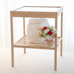 장미 안개꽃 성묘 꽃다발 조화 프롬 16cm 납골당 산소 추모 장식