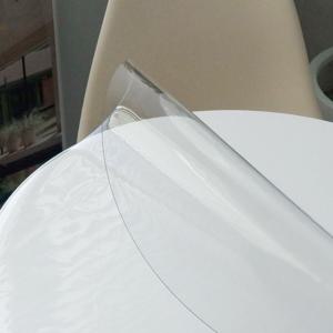 원형 식탁 테이블 투명 PVC 매트 커버 필름 (지름 111cm~120cm)
