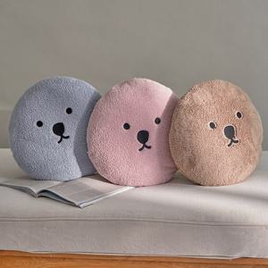 강아지 자수 원형 방석(솜포함) 3colors