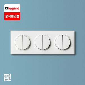 두씨 dooxie 유럽형 스위치 6구 사각 화이트(1로/3로 겸용)