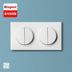 두씨 dooxie 유럽형 스위치 4구 사각 화이트(1로/3로 겸용)