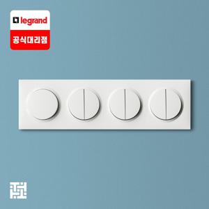 두씨 dooxie 유럽형 스위치 7구 사각 화이트(1로/3로 겸용)