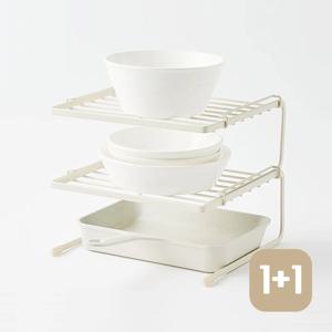 1+1 마일드 sok 파우더코팅 2단 주방 그릇 정리랙 M 거치대 주방 싱크 정리