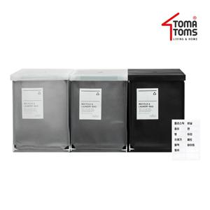 커넥트 재활용 분리수거함(40L) 3종+뚜껑+스티커