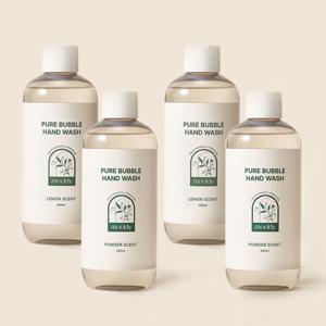 퓨어 버블 핸드워시 480ml x 4개 손세정제 리필