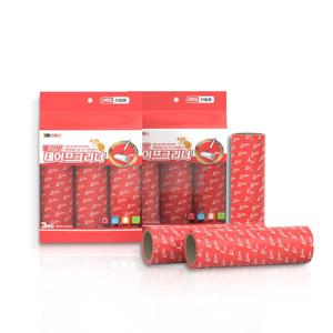 빨간맛 펫용 돌돌이 사선컷팅 테이프크리너 리필 9개