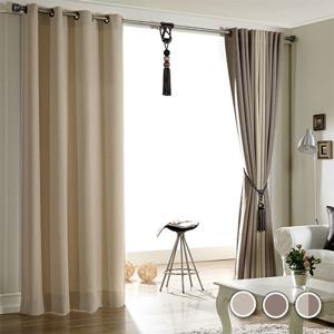 빈스 린넨 방한 방풍 단열 암막커튼 3color