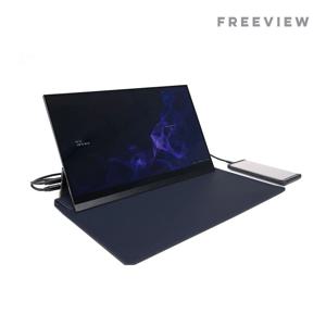 LOTUFF 포터블 가죽 파우치 13인치 네이비