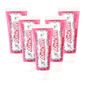 어린이 고불소 치약 딸기향 60g 5개 충치예방 구취제거 키즈 초등학생+클래식치약 30g