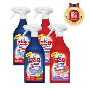 홈스타 맥스프레쉬 욕실청소용 500ml*2개 + 뿌리는 곰팡이 500ml*2개