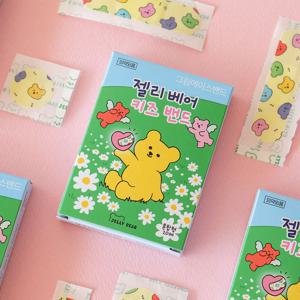 젤리 베어 키즈 밴드 1P (혼합형 20매) 캐릭터 반창고