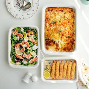 세라믹 바트 전자렌지찜기 전자레인지용기 오븐트레이 에어프라이어용기 발뮤다트레이 밧드