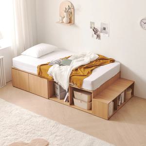 리오 멀티수납 콤비형 침대+매트리스 선택(S/SS/Q)