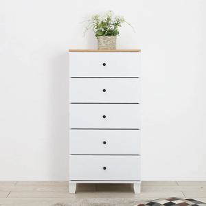 카린느 화이트 5단 서랍장 500