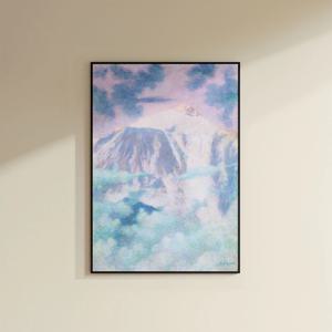 갤러리 뮤지엄 컬럭션 Pastel Mountains 오리지널 캔버스 아트 포스터