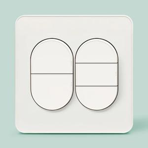 진흥J시리즈 무로고 (화이트) 스위치 중5구(하단3로)