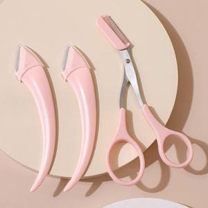 프리미엄 반달 눈썹 정리 올일원 눈썹칼 세트