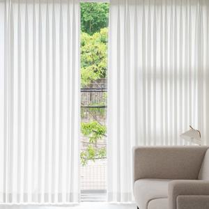 이음선 없는, 비침없이 차르르 도톰 나비주름 애쉬 쉬폰 커튼 2color