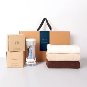 마음모아 선물세트_타월3매/미용티슈2갑/가족칫솔12P