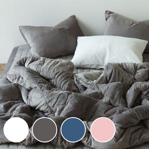 줄리 극세사 차렵이불 마이크로 착번아웃 양면 겨울이불