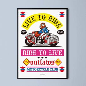 모터사이클 클럽 M 인테리어 포스터 오토바이 바이크
