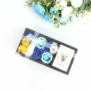 비누꽃 용돈박스 돈꽃다발 이벤트 생일 생신 선물 오션블루