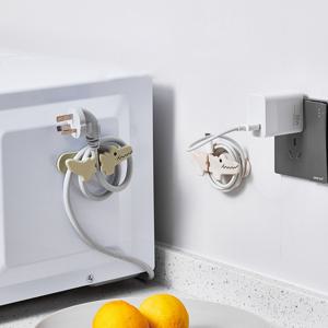 악어 전선 코드 케이블 선 정리 클립 홀더 10개입