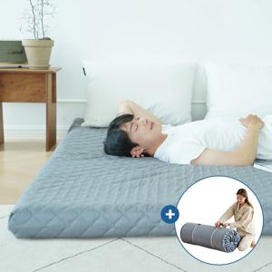 세븐존 누빔 침대 매트리스 바닥 토퍼 7cm MS/SS/Q+스트랩2개