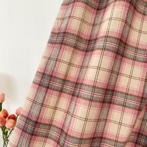 라떼 체크 빈티지커튼 도어 가리개커튼 가림막 창문 현관 중문 주방 방풍 원룸