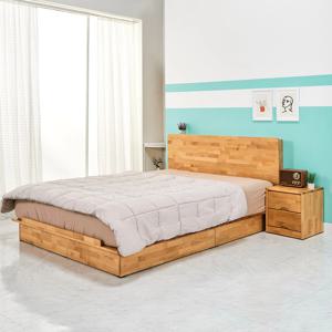 텐트라 슈퍼싱글 1200 평상형 LED 침대 엘다 원목 프레임