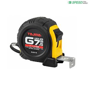 타지마 줄자 G그립 록 7.5M 폭25mm 강력 양면줄자 줄자 클립 포함 GL25-75