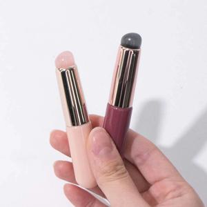 실리콘 립 브러쉬 휴대용 입술 스머지 핑거팁 립솔 스틱