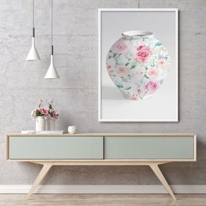 1+1 꽃무늬 다복 달항아리 20종 - 3. 꽃무늬 다복 달항아리003