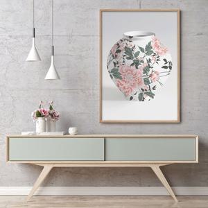 1+1 꽃무늬 다복 달항아리 20종 - 10. 꽃무늬 다복 달항아리010