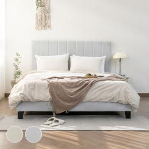 세레나드 헤드 높이조절 패브릭 침대프레임 SS/Q 2colors