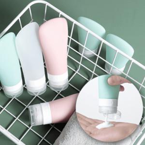 여행용 실리콘 공병 휴대용 수영장 화장품 소분 샴푸통 헬스장 60ml 3개입