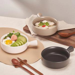 오븐 식세기가능 깊은 도자기 손잡이 라면 포케 요거트 시리얼 오븐요리 볼 쿠프 1p