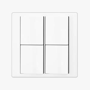 유럽형 스위치 4구 1로 단로 2x2 2개용 화이트 매입 버튼 조명 전등 인테리어