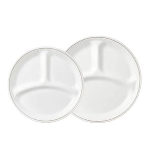 코렐 리틀클로버 삼절접시 세트(소+대)