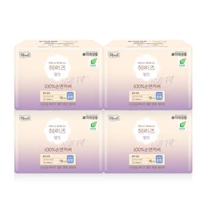 웰핏 도톰한 순면커버 중형 16매 x 4팩