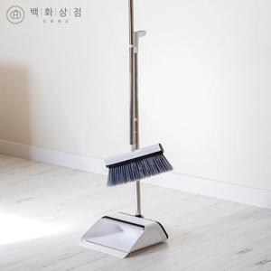쓱 빗자루 쓰레받기 세트 미용실 방 긴 롱 실내 빛자루