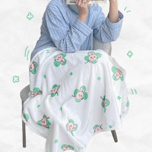 클레버 빅 패턴 담요 이불 무릎담요 교실 사무실 책상 에어컨 애착이불 학교