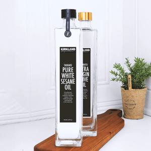 유리병 슬림사각 하바리움500ml 스크류캡