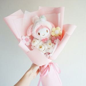 산리오 인형 졸업식 꽃다발 레인보우 마이멜로디 시나모롤 입학 발표회 유치원 초등학교