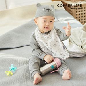 전자파차단 이유식 유아 턱받이 항균 구리섬유 볼트론 기능성원단