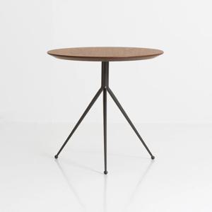 리엣 사이드 원형 테이블 둥근 입식 미니 탁자(월넛)