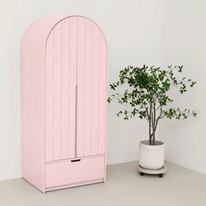 레나 옷장 1단 서랍형 초등학생 원룸 옷수납장(핑크)