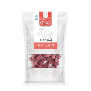 이거먹자 소고기 큐브 100g 부드러운 말랑 수제간식