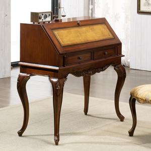 솔라 마호가니 원목 엔틱 접이식 책상 장식장(900)